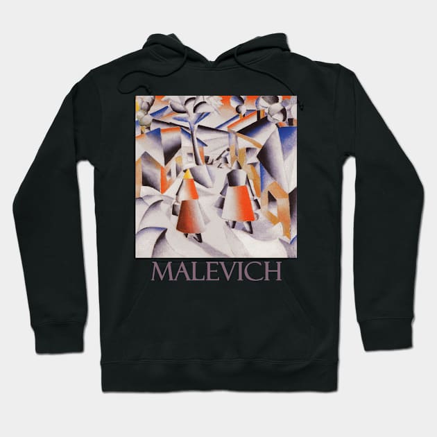 Morning in the Village after a Snowstorm by Kazimir Malevich Hoodie by Naves